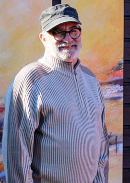 Roger Rode, peintre sculpteur finistérien, à Névez